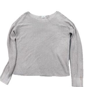 Garage Women's Small Lilac Ribbed Sweater Longer Sleeve, Oversized